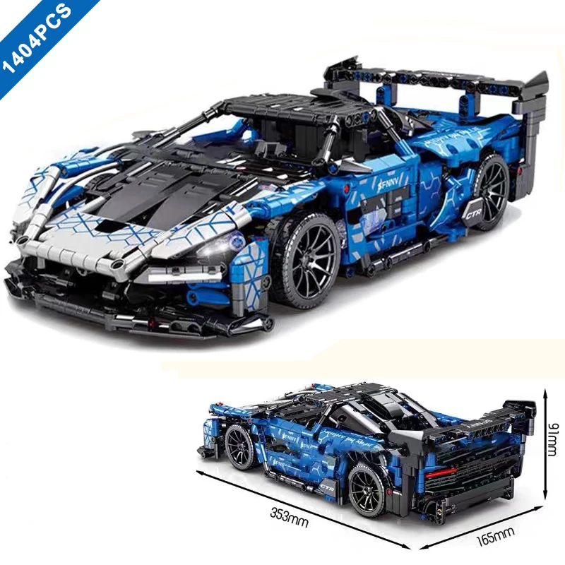 1404PCS Technical 1:14 Mclaren Senna Sport Car Building Blocks MOC GTR City Roadster Vehicle Bricks Toys Gifts For Kids Boy
1404PCS Technical 1:14 Mclaren Senna Sport Car Building Blocks MOC GTR City Roadster Vehicle Bricks Toys Gifts For Kids Boy