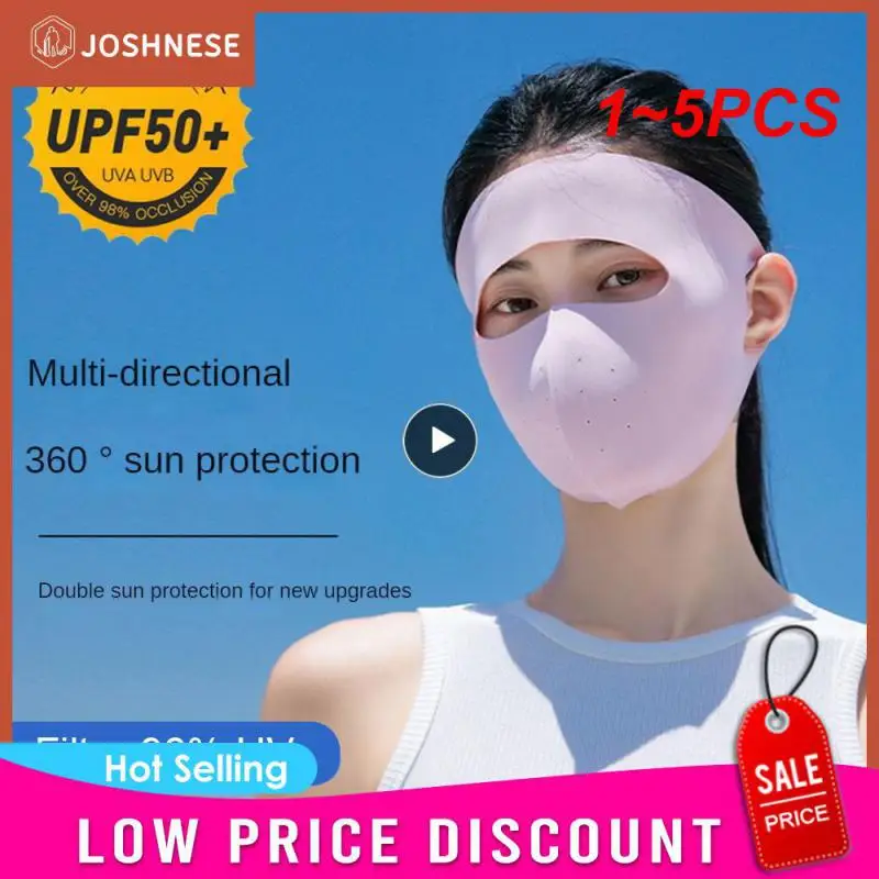 1~5PCS Summer Ice Silk Sunscreen Mask Full Face Sun Protection Mask Forehead Thin Section Breathable Mask Anti Ultraviolet Face
1~5PCS Summer Ice Silk Sunscreen Mask Full Face Sun Protection Mask Forehead Thin Section Breathable Mask Anti Ultraviolet Face