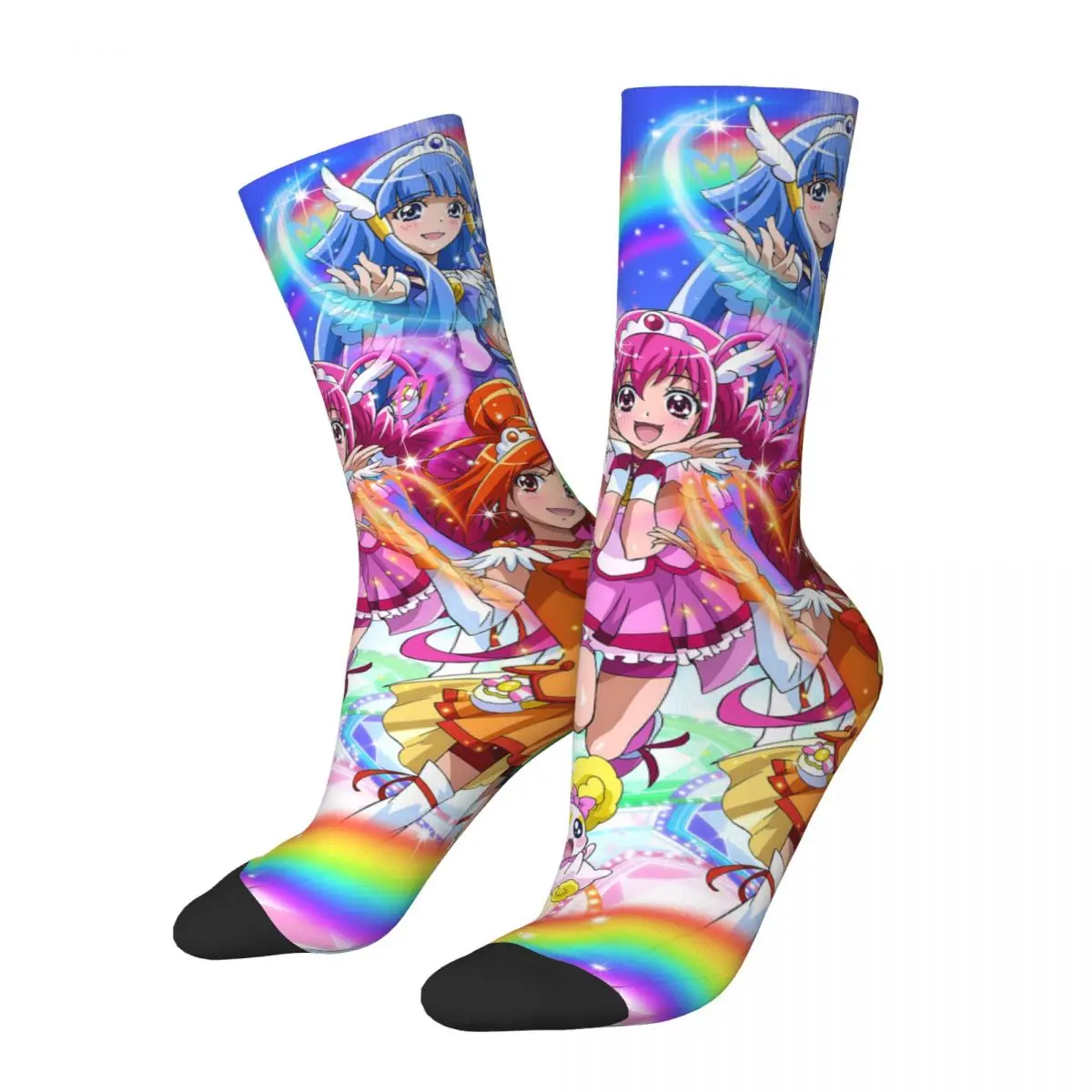 Носки аниме Smile Precure для мужчин и женщин, смешные веселые блестящие Force, носки средней длины, подарок на весну, лето, осень и зиму
Носки аниме Smile Precure для мужчин и женщин, смешные веселые блестящие Force, носки средней длины, подарок на весну, лето, осень и зиму