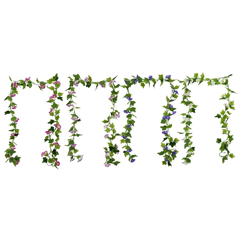 Искусственные вьющиеся лозы с цветами Утренней славы, Подвесные Растения, зеленая гирлянда, плющ для свадьбы, сада, настенное ограждение, до...
Искусственные вьющиеся лозы с цветами Утренней славы, Подвесные Растения, зеленая гирлянда, плющ для свадьбы, сада, настенное ограждение, до...
