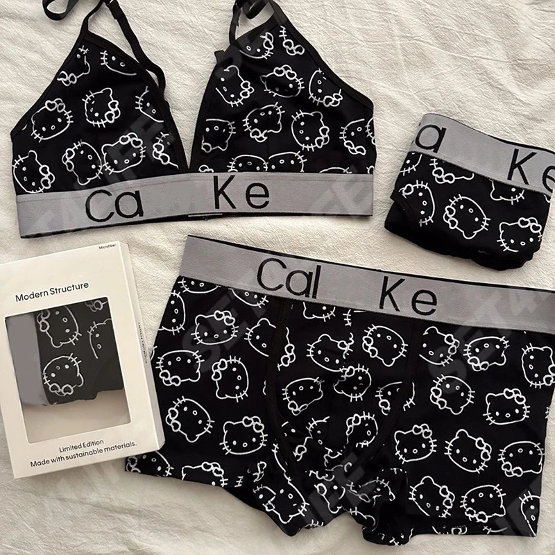 New Sanrio Hello Kittys Pants Anime Couple Underwear Set Y2K Spicy Girls Sexy Comfortable Elastic Sports Bra Without Steel Rings
New Sanrio Hello Kittys Pants Anime Couple Underwear Set Y2K Spicy Girls Sexy Comfortable Elastic Sports Bra Without Steel Rings
