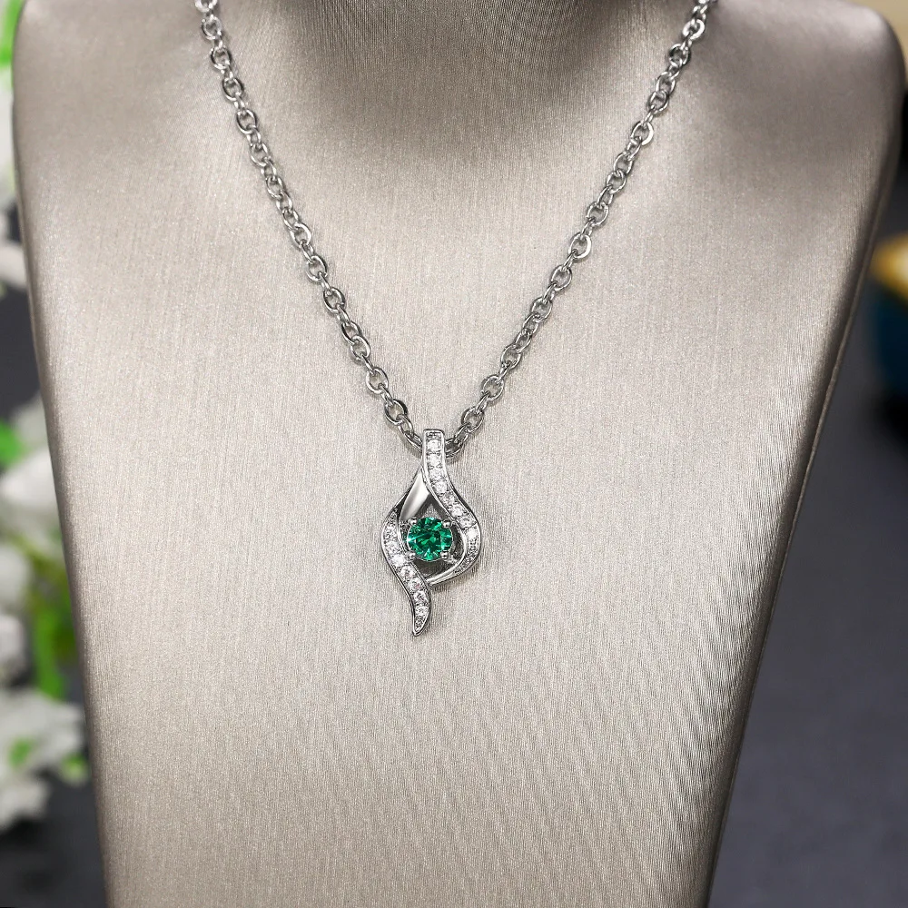 Dongdong Creative Ladies Necklace with Pendant Creative Design Green Zircon Crystal Stone Necklace Ladies Necklace with Chain
Dongdong Creative Ladies Necklace with Pendant Creative Design Green Zircon Crystal Stone Necklace Ladies Necklace with Chain