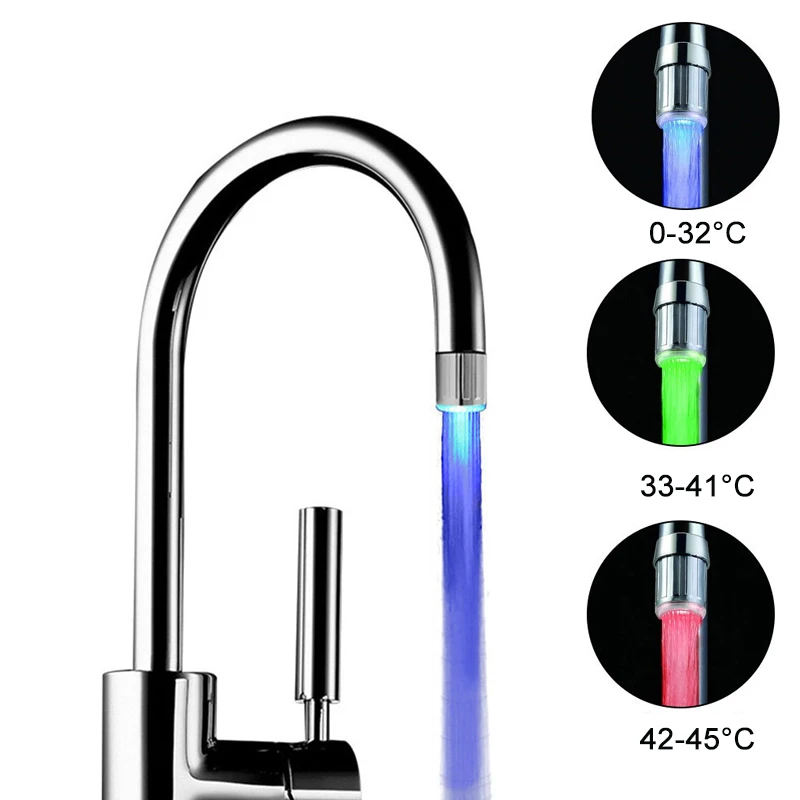 LED Water Faucet Aerator Light Kitchen Bathroom Shower Tap Faucet Nozzle Head 7 Color Change Temperature Sensor Light Faucet Led
LED Water Faucet Aerator Light Kitchen Bathroom Shower Tap Faucet Nozzle Head 7 Color Change Temperature Sensor Light Faucet Led