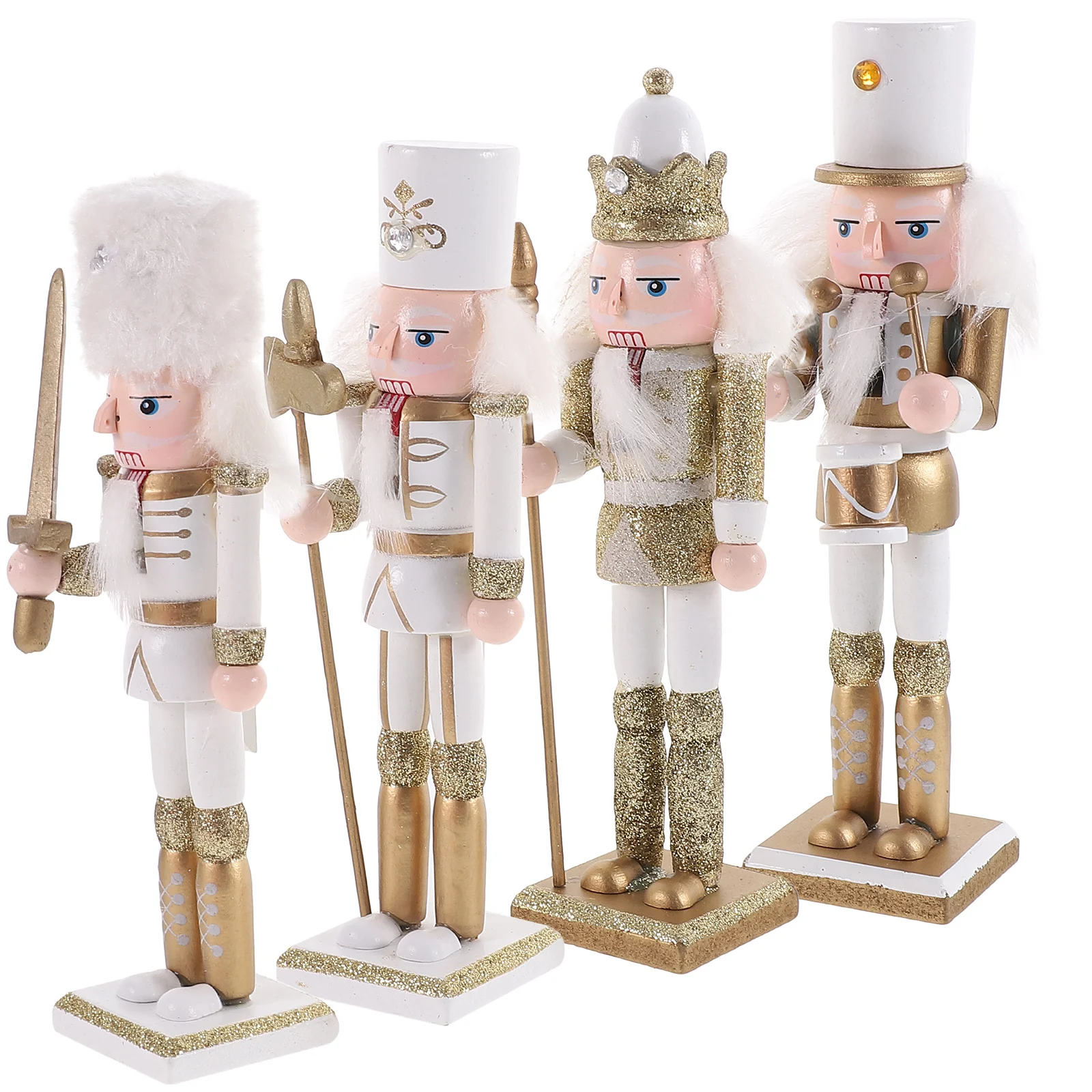4 Pcs Xmas Party Nutcracker Christmas Wreath Decoration Figure Holiday Wood Nutcrackers Ornaments Festival
4 Pcs Xmas Party Nutcracker Christmas Wreath Decoration Figure Holiday Wood Nutcrackers Ornaments Festival