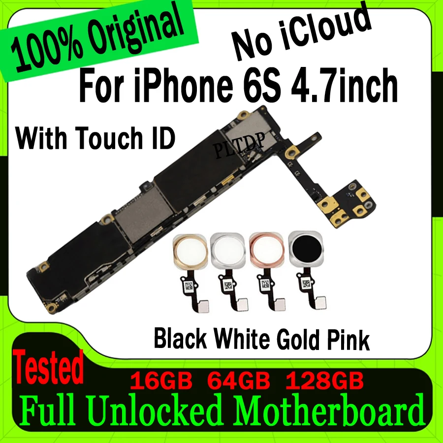 Full Chips 100% Tested Good Working For iphone 6S Motherboard Original Unlocked Free icloud For iphone 6S Logic board 16GB 64GB
Full Chips 100% Tested Good Working For iphone 6S Motherboard Original Unlocked Free icloud For iphone 6S Logic board 16GB 64GB