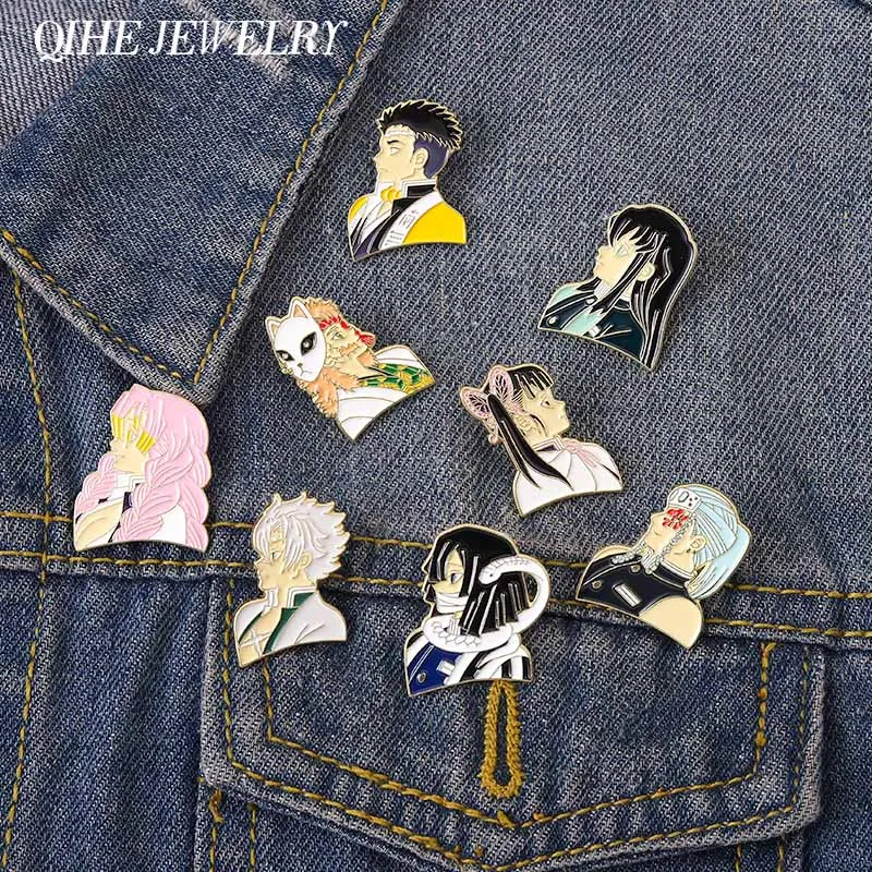 

Characters Enamel Pins Cartoon Funny Portrait Brooches Jewelry Backpack Hat Badges Women Kids Custom Gift Collection Wholesale