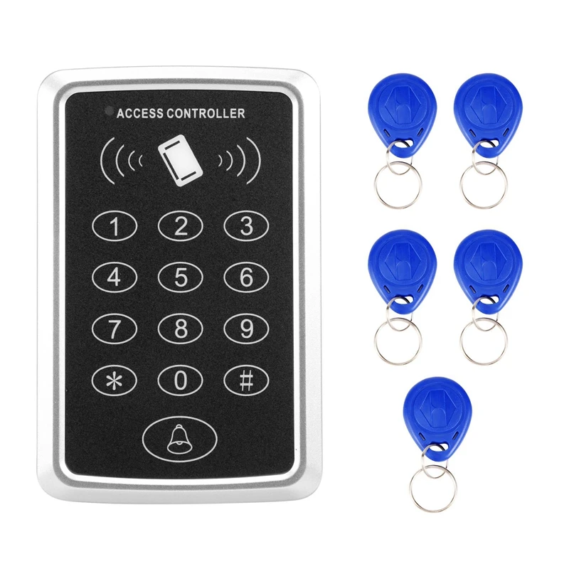 Door Access Control System, 125Khz RFID EM ID Stand-Alone Password Keypad With RFID Key Fobs Keychains For Home Security
Door Access Control System, 125Khz RFID EM ID Stand-Alone Password Keypad With RFID Key Fobs Keychains For Home Security