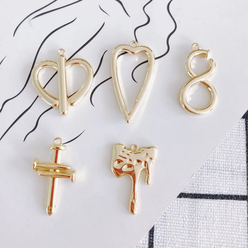 10Pcs DIY Love Heart Pendants Golden Color Number 8 Earrings Connector for Handmade Necklace Bracelet Jewelry Making Findings
10Pcs DIY Love Heart Pendants Golden Color Number 8 Earrings Connector for Handmade Necklace Bracelet Jewelry Making Findings