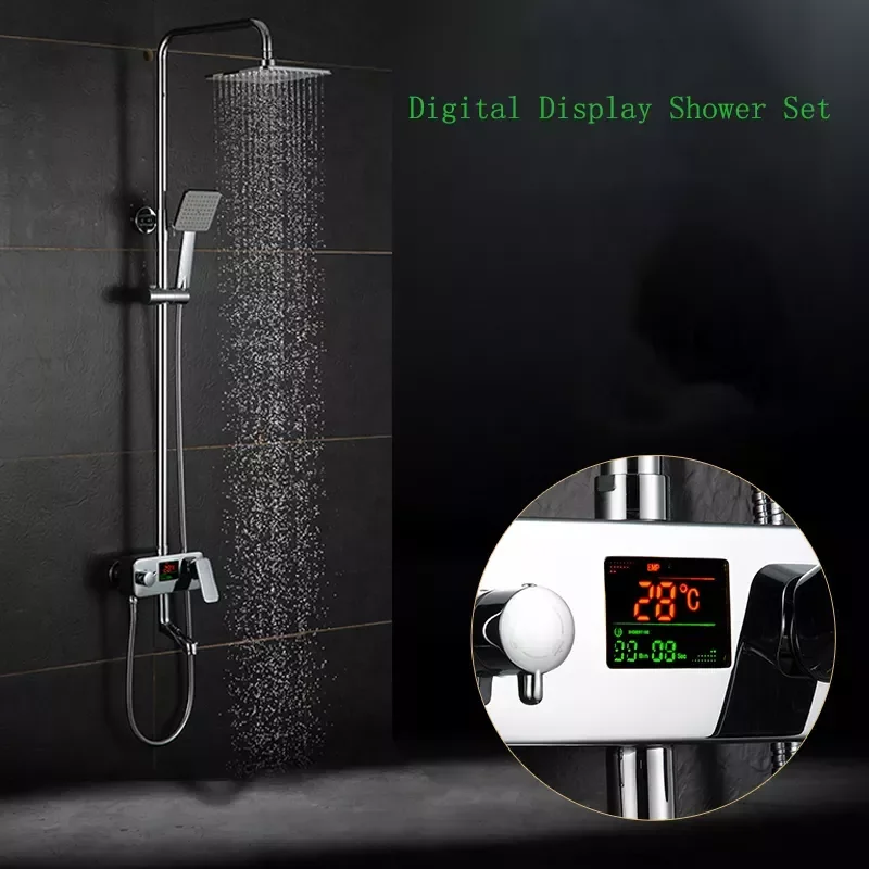 NEW IN Digital Display Shower Faucet. Water Powered Digital Display Shower Set, Need Battery.8 Inch Rain Shower Head Tub Mixer F
NEW IN Digital Display Shower Faucet. Water Powered Digital Display Shower Set, Need Battery.8 Inch Rain Shower Head Tub Mixer F