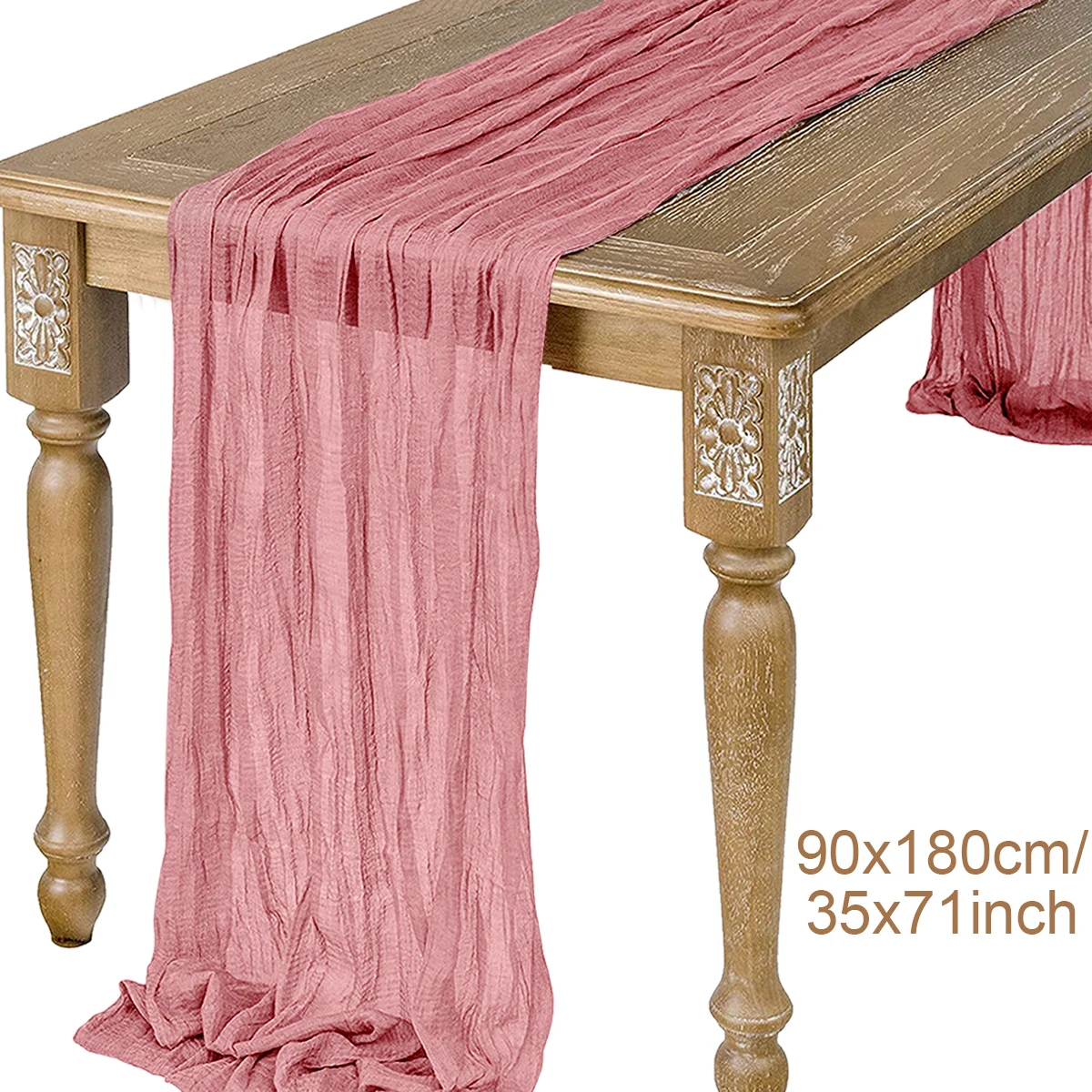 Розовая шифоновая дорожка для стола
Розовая шифоновая дорожка для стола