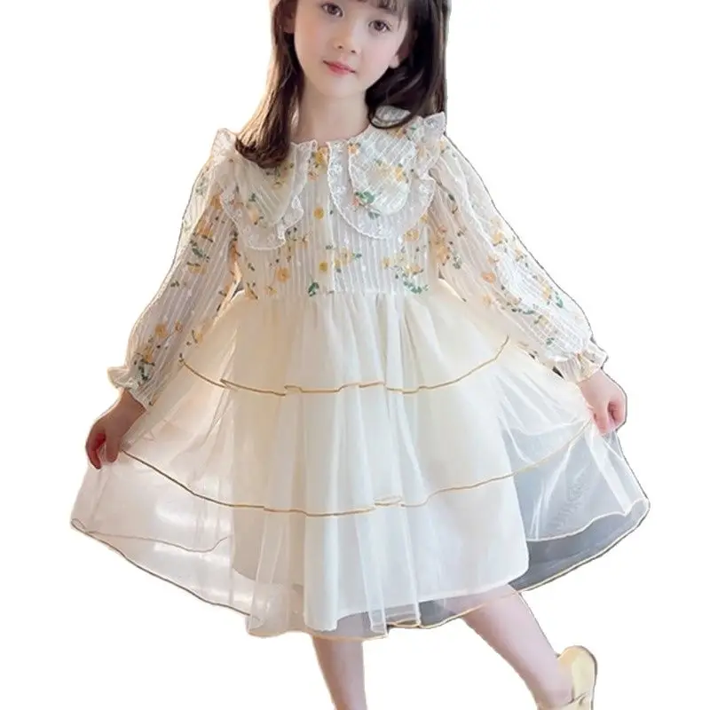 Girls' Floral Dress Spring New Little Baby Sweet Idyllic Fresh Long Sleeved Doll Collar Gauze Princess Children's Dresses
Girls' Floral Dress Spring New Little Baby Sweet Idyllic Fresh Long Sleeved Doll Collar Gauze Princess Children's Dresses