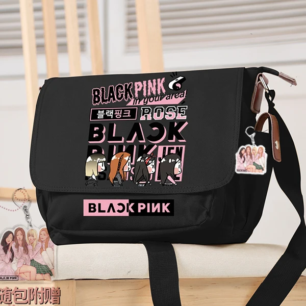 New Kpop group Cute Blink Cartoon Handbag Black Pink Cute Cartoon Shoulder Bag Satchel canvas bag
New Kpop group Cute Blink Cartoon Handbag Black Pink Cute Cartoon Shoulder Bag Satchel canvas bag
