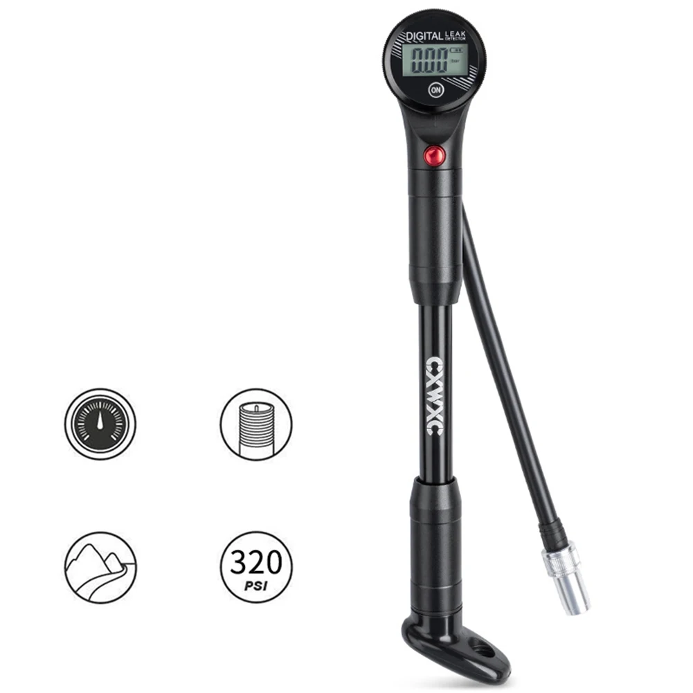 Bike Fork Rear Shock Pump 320Psi Schrader-Valve Tire Tube Pump Digital Display Aluminum Alloy High Pressure Fork Shock Pumps
Bike Fork Rear Shock Pump 320Psi Schrader-Valve Tire Tube Pump Digital Display Aluminum Alloy High Pressure Fork Shock Pumps