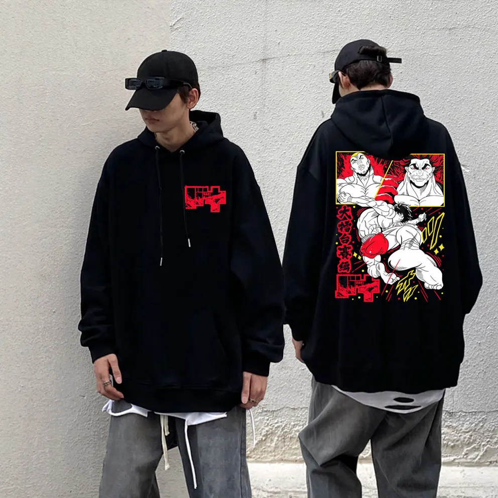 Anime Baki The Grappler Hoodie Men's Yujiro Hanma Hoodies Men Women Harajuku Oversized Clothes Male Manga Vintage 90s Sweatshirt
Anime Baki The Grappler Hoodie Men's Yujiro Hanma Hoodies Men Women Harajuku Oversized Clothes Male Manga Vintage 90s Sweatshirt