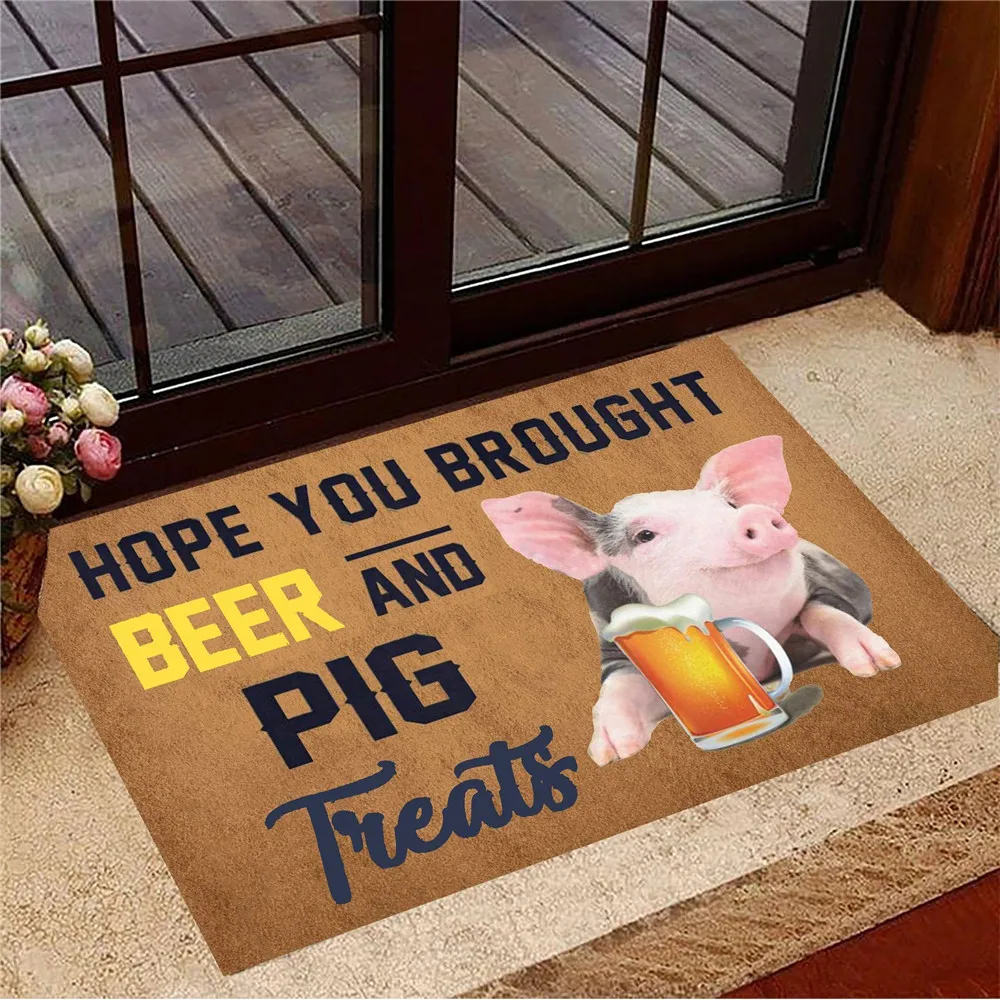 CLOOCL Funny Pig Doormats 3D Graphic Hope You Brought Beer and Pig Carpets Flannel Decorative Doormat Dropshipping
CLOOCL Funny Pig Doormats 3D Graphic Hope You Brought Beer and Pig Carpets Flannel Decorative Doormat Dropshipping