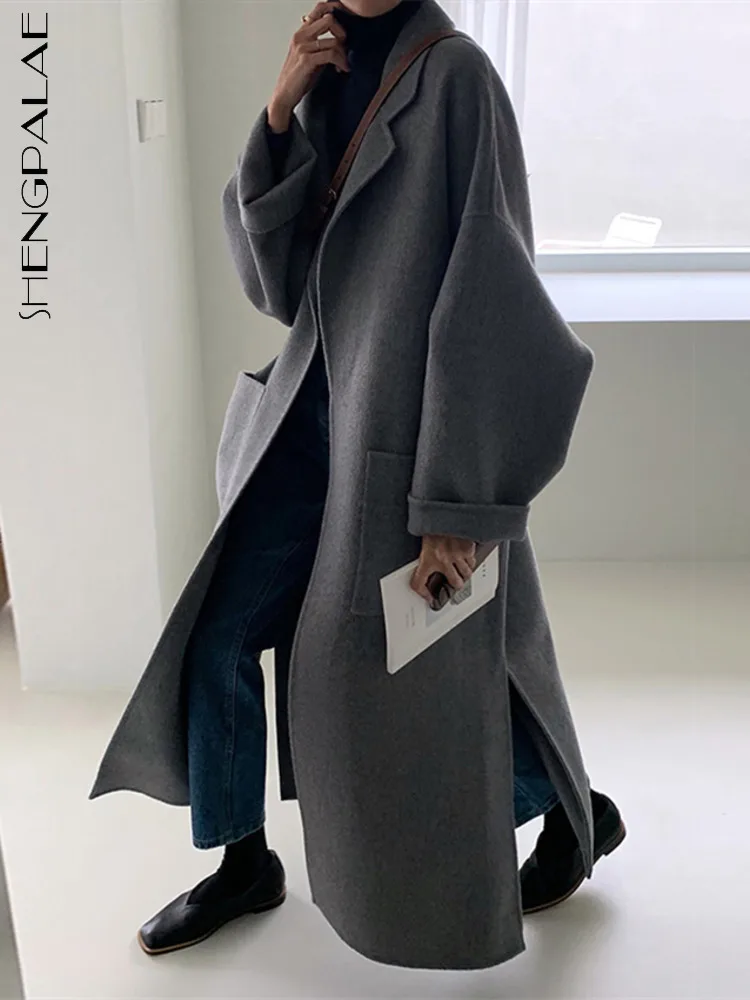 SHENGPAIAE 2022 Autumn Thick Gray Overcoat Chemisier Femme Fashion Korean Women Clothing Long-sleeved Simple Women Woolen Coat
SHENGPAIAE 2022 Autumn Thick Gray Overcoat Chemisier Femme Fashion Korean Women Clothing Long-sleeved Simple Women Woolen Coat
