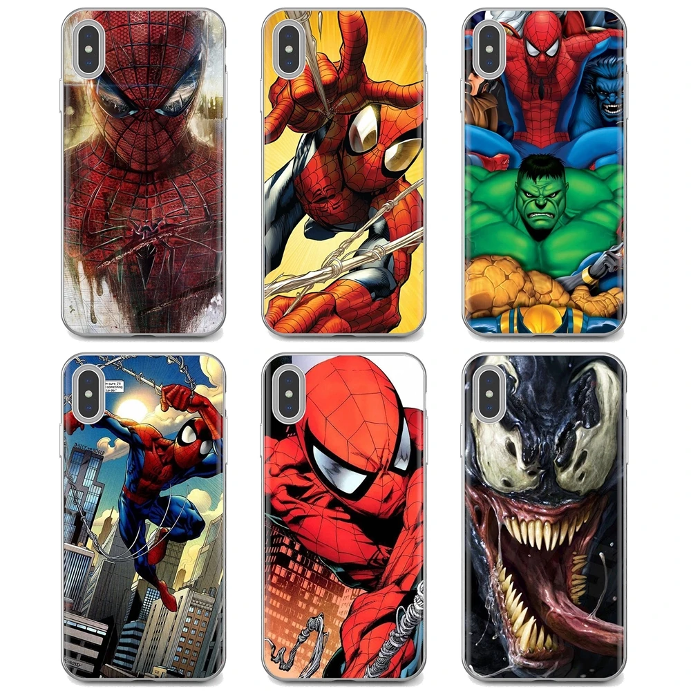 For iPhone 10 11 12 13 Mini Pro 4S 5S SE 5C 6 6S 7 8 X XR XS Plus Max 2020 Comics Spiderman avengers Silicone Shell Cover
For iPhone 10 11 12 13 Mini Pro 4S 5S SE 5C 6 6S 7 8 X XR XS Plus Max 2020 Comics Spiderman avengers Silicone Shell Cover