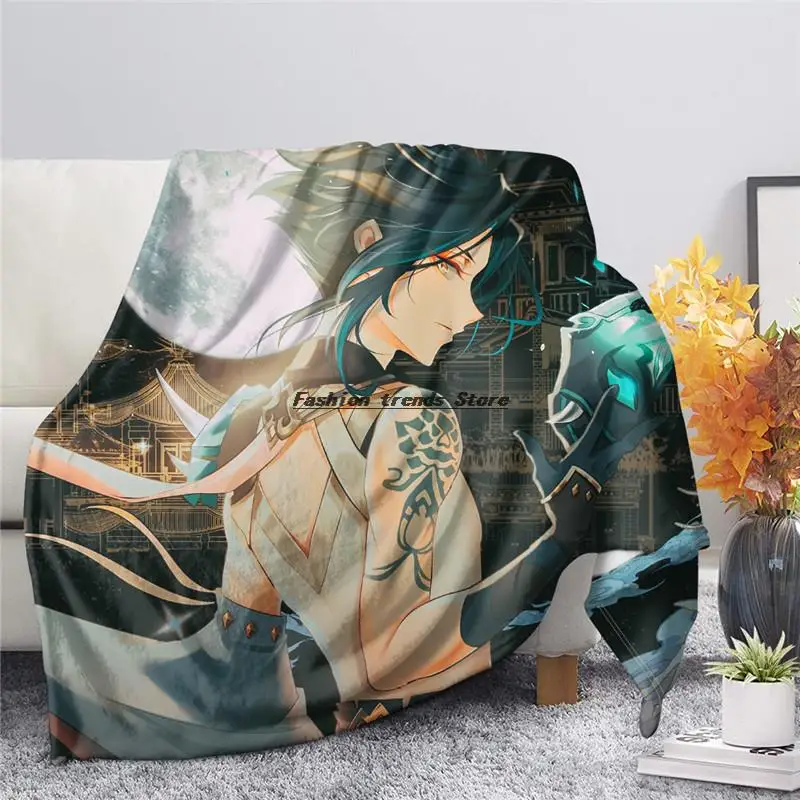 Genshin Impact Design Sofa Throw Blankets 2021 New Game Cool Xiao Print Bedspreads For Teenager Home Textile Autumn Plaid Mantas
Genshin Impact Design Sofa Throw Blankets 2021 New Game Cool Xiao Print Bedspreads For Teenager Home Textile Autumn Plaid Mantas