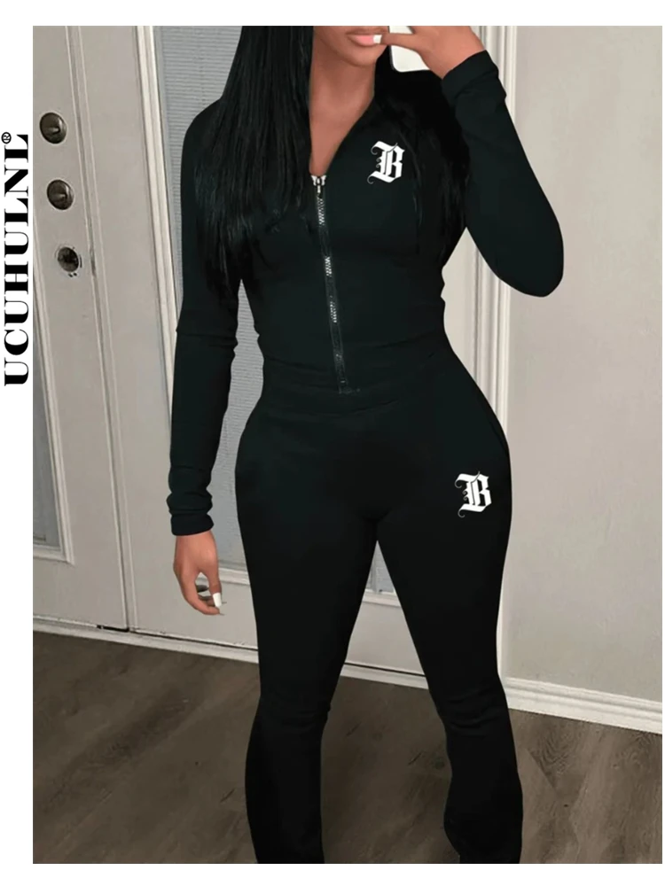 Женский спортивный костюм из двух предметов, свитшот с длинным рукавом и надписью
Женский спортивный костюм из двух предметов, свитшот с длинным рукавом и надписью