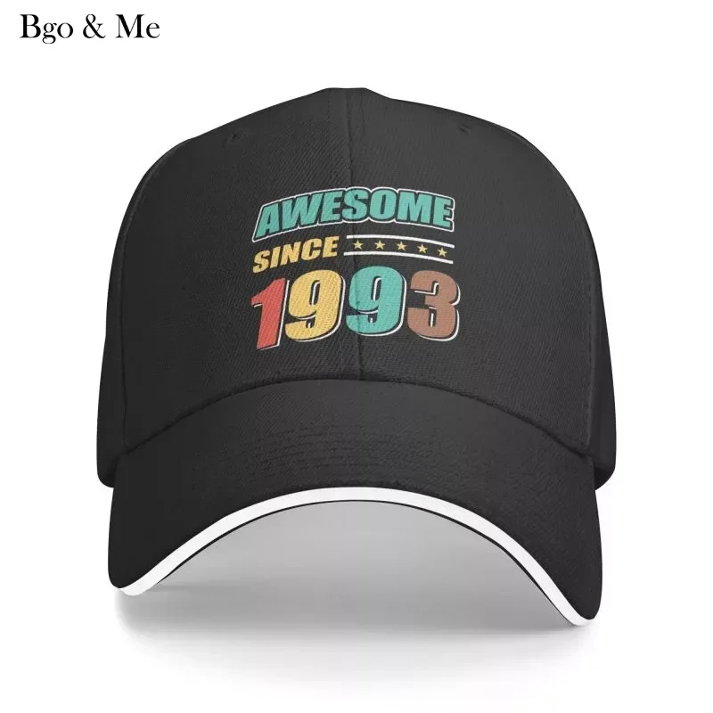 

2023 New Custom Awesome Since 1993 Baseball Cap Hip Hop Men Women's Adjustable Dad Hat Autumn