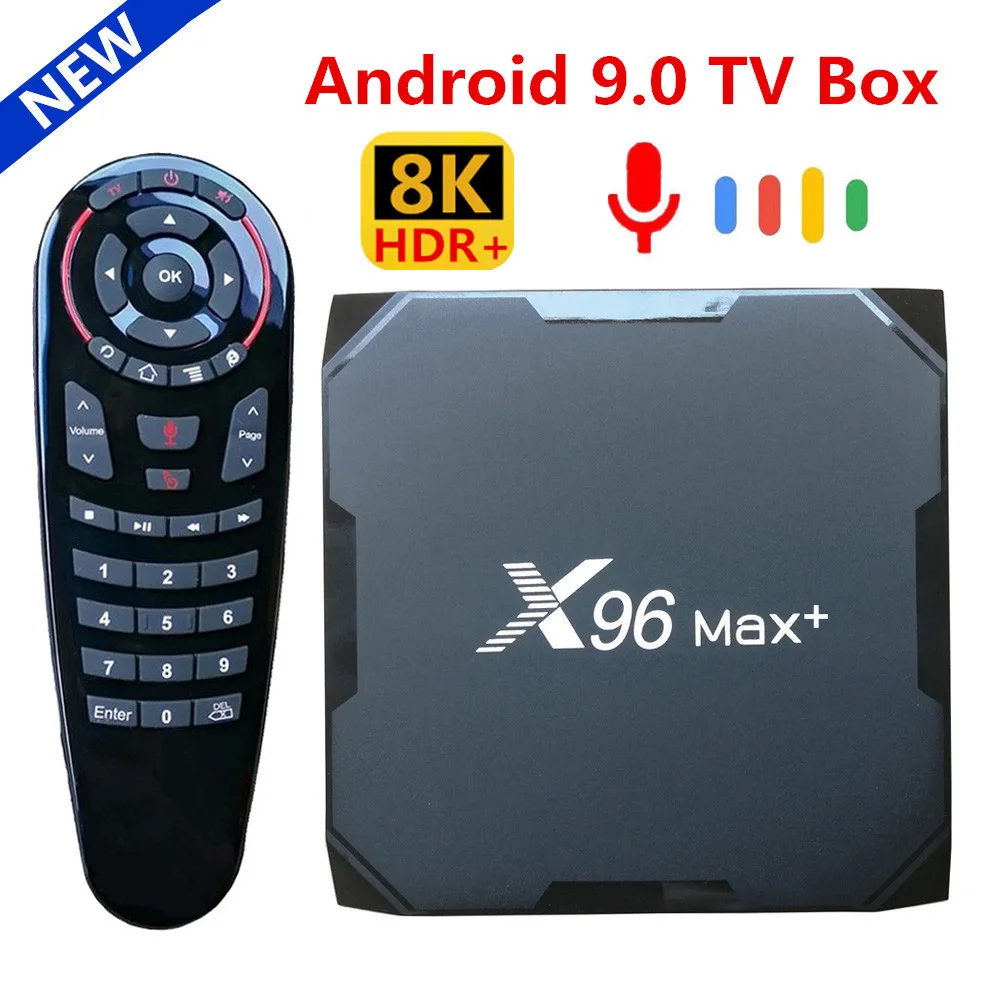 

Top X96 MAX Plus Android 9.0 TV BOX Amlogic S905X3 Quad Core 4GB 64GB 32GB Dual Wifi H.265 8K X96Max+ Media Player 2GB 16GB