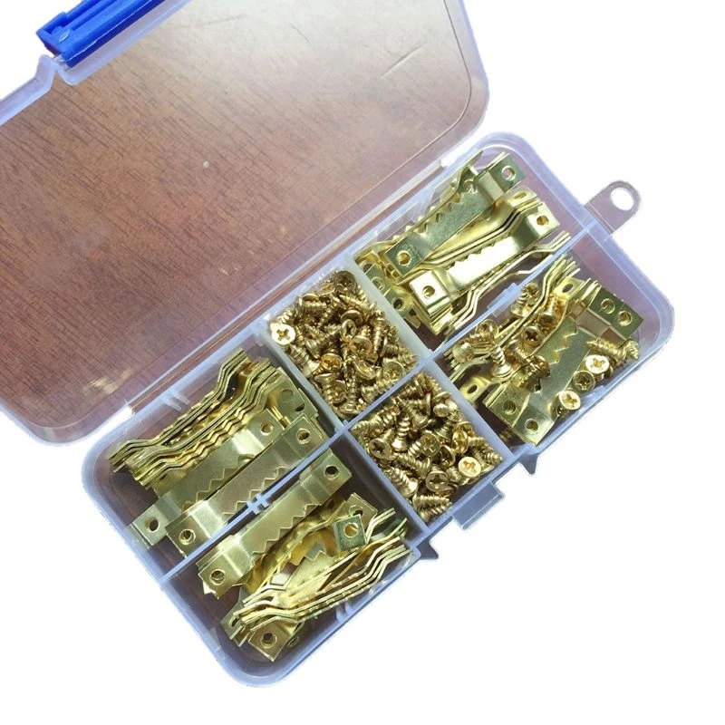 100pcs Single Sided Sawtooth Hanging Picture Photo Frame Hangers Hooks With 200pcs Screws Accessories
100pcs Single Sided Sawtooth Hanging Picture Photo Frame Hangers Hooks With 200pcs Screws Accessories