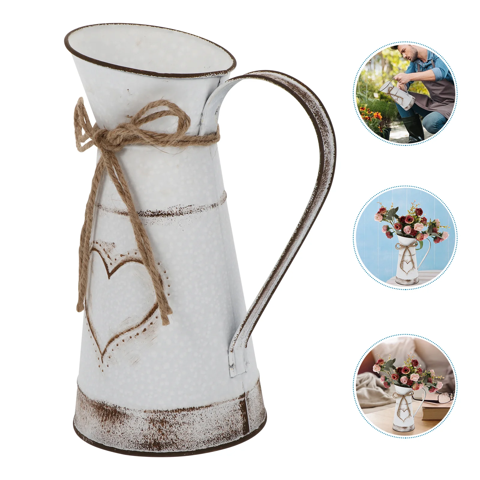 Metal Pails Planters Indoor Plants Watering Can Vase Vintage Home Decor Kettle Metal Flower Pot Milk Jug Retro Flower Pot
Metal Pails Planters Indoor Plants Watering Can Vase Vintage Home Decor Kettle Metal Flower Pot Milk Jug Retro Flower Pot