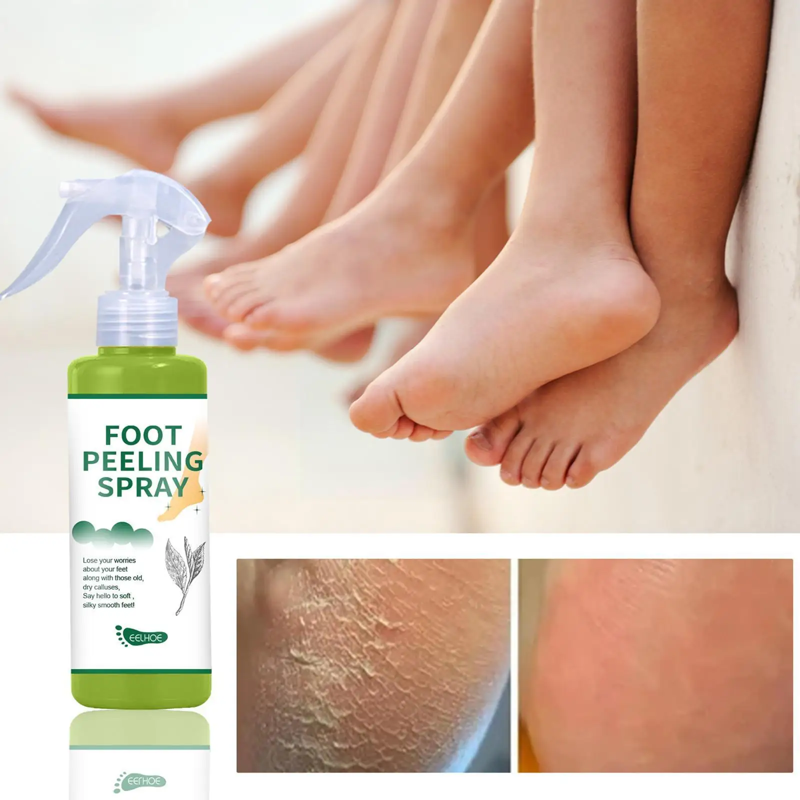 100ml Foot Peeling Spray Natural Green Tea Essence Foot Skin Whiten Moisturizing Hands Dead Pedicure Exfoliator Tool Care A6M5
100ml Foot Peeling Spray Natural Green Tea Essence Foot Skin Whiten Moisturizing Hands Dead Pedicure Exfoliator Tool Care A6M5