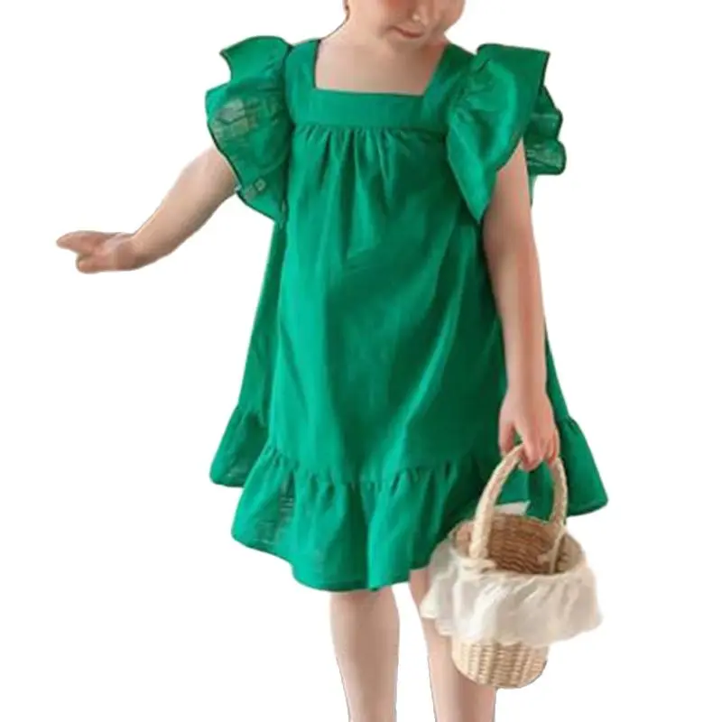 Sodawn 2022 Summer Girl Dress Solid Color Flying Sleeve Simple Dress Casual Dress For Girl Kid Clothes
Sodawn 2022 Summer Girl Dress Solid Color Flying Sleeve Simple Dress Casual Dress For Girl Kid Clothes