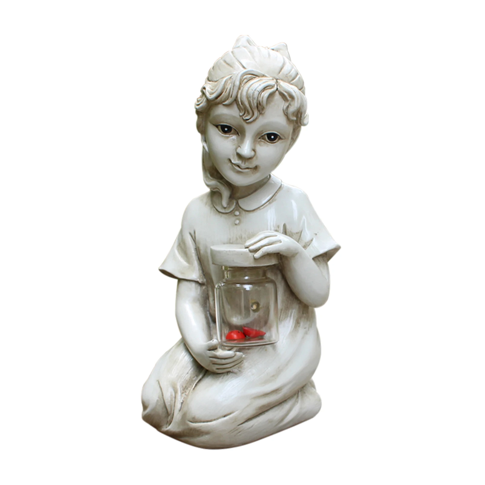 Patio Gift Outdoor Decor Garden Statue Yard Art Solar Lighted Boy Girl Resin Lawn Ornament Sculpture Craft Cute Flowerbed
Patio Gift Outdoor Decor Garden Statue Yard Art Solar Lighted Boy Girl Resin Lawn Ornament Sculpture Craft Cute Flowerbed