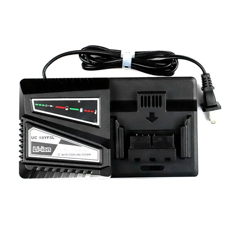 UC18YSFL Li-Ion Battery Charger Charging Current 4.5A For Hitachi 14.4V 18V Battery BSL1815 BSL1820 BSL1830,US Plug
UC18YSFL Li-Ion Battery Charger Charging Current 4.5A For Hitachi 14.4V 18V Battery BSL1815 BSL1820 BSL1830,US Plug
