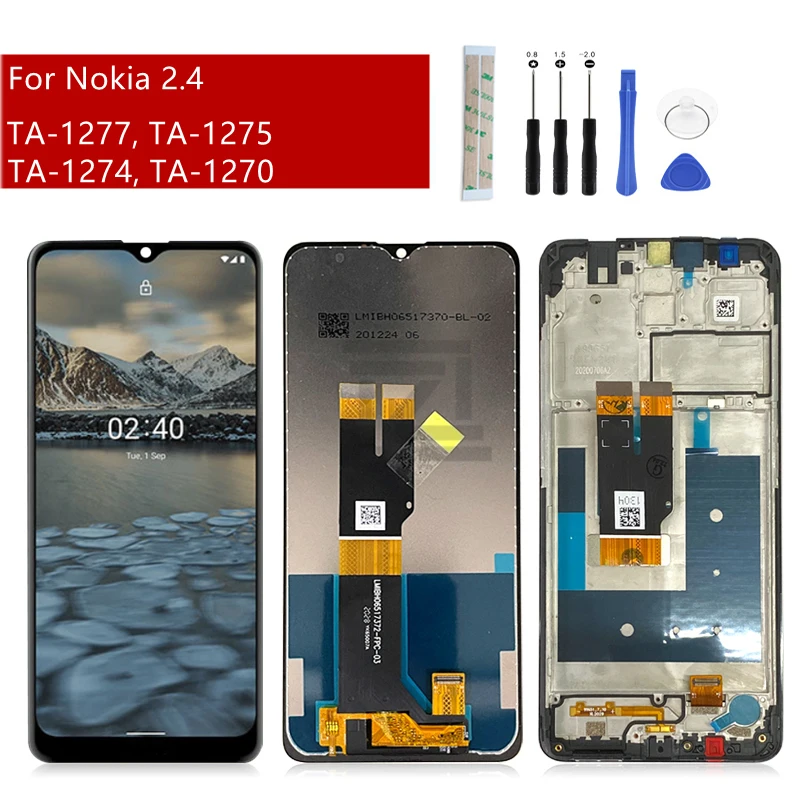 

ЖК-дисплей с сенсорным экраном и дигитайзером в сборе для Nokia 2, 4, сменные детали для ремонта дисплея 6,5 дюйма
