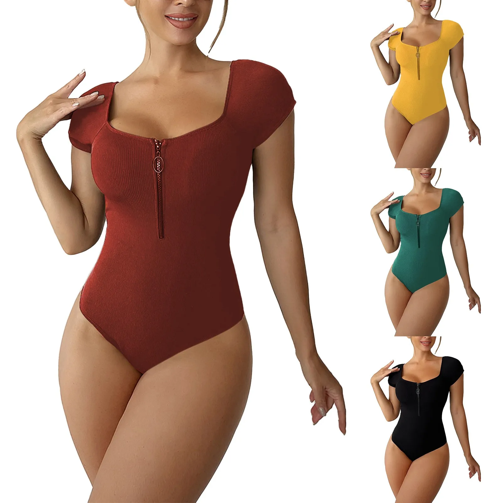 Women's Lace Bikini Women's Solid Color Swimsuits Bathing Suit Zipper Neck Sexy Swimsuit Yellow Swimsuit Shorts And
Women's Lace Bikini Women's Solid Color Swimsuits Bathing Suit Zipper Neck Sexy Swimsuit Yellow Swimsuit Shorts And