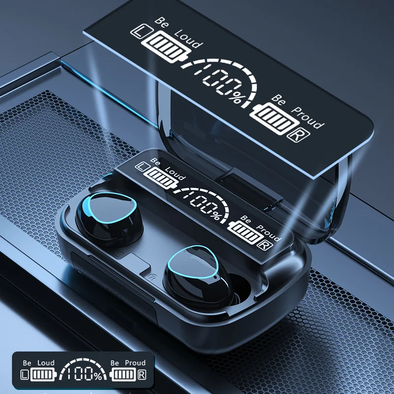 TWS Wireless Headphones Bluetooth Earphones Stereo Sport Headset Gaming Earbuds with Microphone 3500mAh Charging Box Power bank
TWS Wireless Headphones Bluetooth Earphones Stereo Sport Headset Gaming Earbuds with Microphone 3500mAh Charging Box Power bank