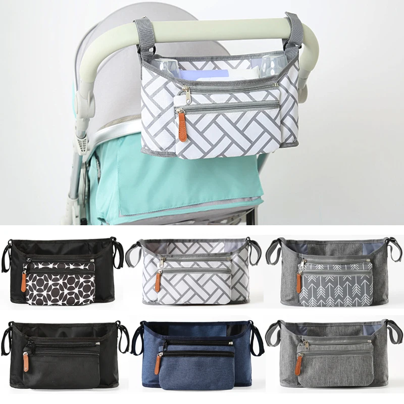 

Baby Stroller Bags Large Capacity Diaper Bag Mommy Travel Nappy Bag Hanging Carriage Organizer Pram Cart Stroller Accessories