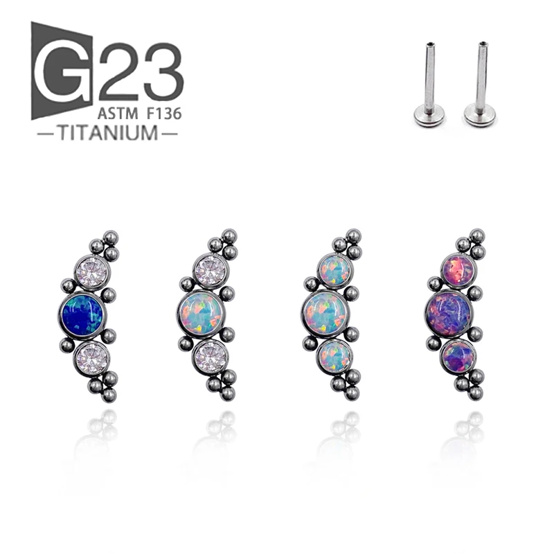 2022 New Opal Earrings For Women G23 Titanium Lip Studs Cartilage Earrings Punching High-end Luxury Zircon Opal Jewelry Gifts
2022 New Opal Earrings For Women G23 Titanium Lip Studs Cartilage Earrings Punching High-end Luxury Zircon Opal Jewelry Gifts