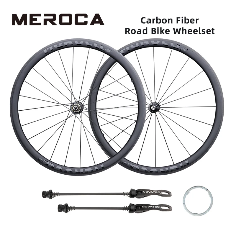 MEROCA 700c Road Bike Carbon Fiber Wheelset 38MM/50MM Rim Wheel Set Tubeless Quality Carbon Fiber Rims for Cycling
MEROCA 700c Road Bike Carbon Fiber Wheelset 38MM/50MM Rim Wheel Set Tubeless Quality Carbon Fiber Rims for Cycling