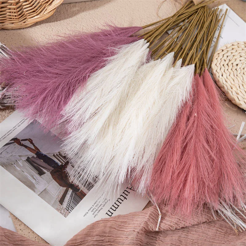 Fluffy Artificial Pampas Grass Fake Flowers 57cm Long Stems Pampas Grass Branch Wedding Decorations Arrangement Home Boho Decor
Fluffy Artificial Pampas Grass Fake Flowers 57cm Long Stems Pampas Grass Branch Wedding Decorations Arrangement Home Boho Decor