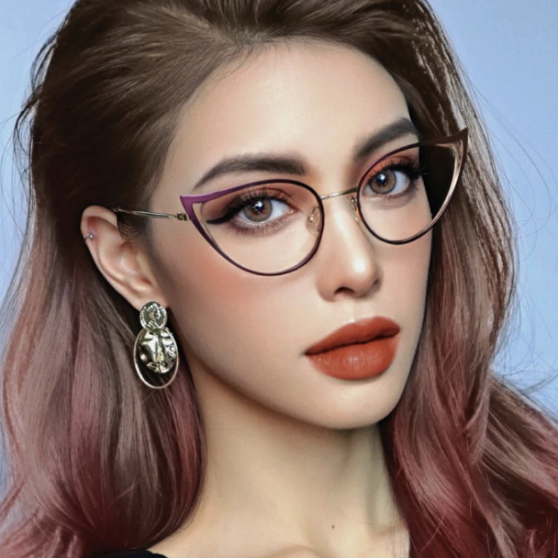Paint Hollow Cat Eye Anti-blue Light Glasses Frame 2022 New Women's Fashion Office Metal Computer Goggles
Paint Hollow Cat Eye Anti-blue Light Glasses Frame 2022 New Women's Fashion Office Metal Computer Goggles