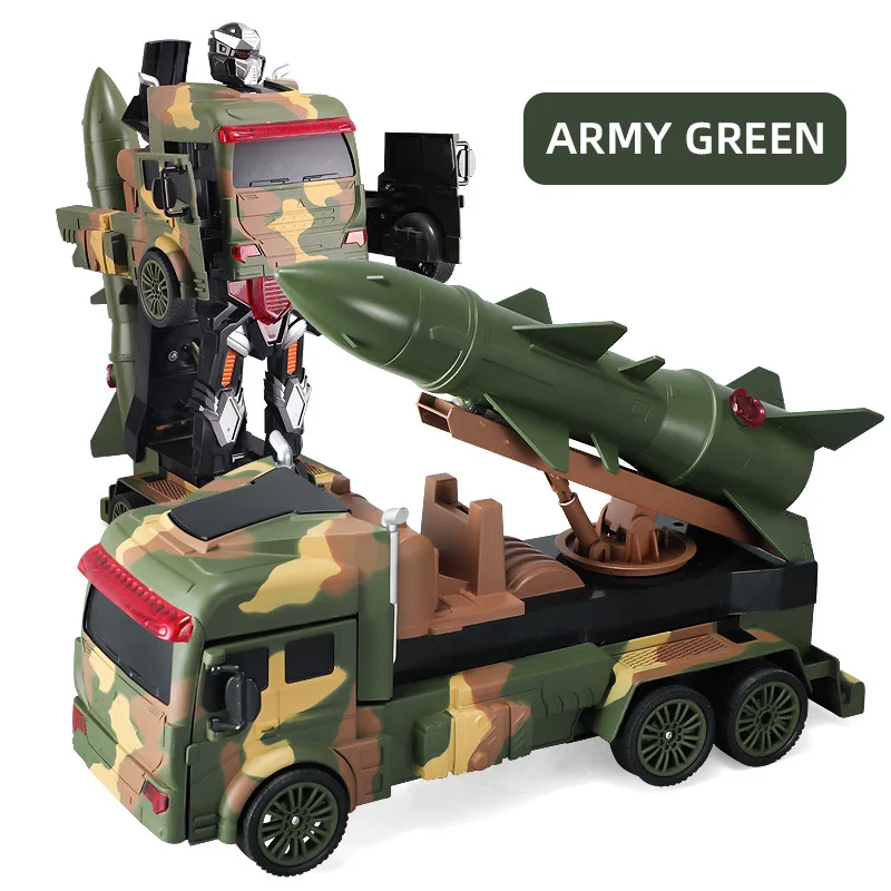 8081 RC Rocket Transforming Stunt Truck Model Toy Military Armor Missle Tail Vehicle Simulation Spray Truck Gifts Toys for boys
8081 RC Rocket Transforming Stunt Truck Model Toy Military Armor Missle Tail Vehicle Simulation Spray Truck Gifts Toys for boys
