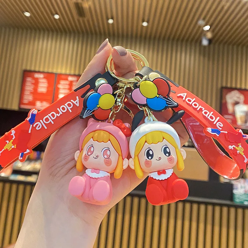 Cute Cartoon Playful Little Girl Keychain Pendant Kawaii Doll Key Chain Exquisite Bag Accessories Creative Gift
Cute Cartoon Playful Little Girl Keychain Pendant Kawaii Doll Key Chain Exquisite Bag Accessories Creative Gift