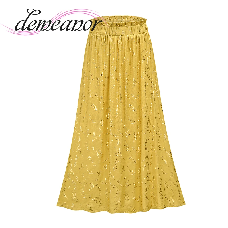 High Waist Solid Color Golden Grass Print Mid-length Retro A-line Skirt Women's Fashion Trend New 2022 Spring And Autumn
High Waist Solid Color Golden Grass Print Mid-length Retro A-line Skirt Women's Fashion Trend New 2022 Spring And Autumn