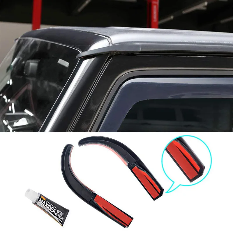 2 Pcs Car Rain Gutter Extensions Roof Water Guard Diversion Channel Slot for Jeep Wrangler JK JKU 2007-2017 External Accessory
2 Pcs Car Rain Gutter Extensions Roof Water Guard Diversion Channel Slot for Jeep Wrangler JK JKU 2007-2017 External Accessory