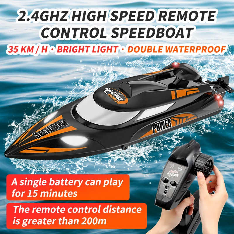 Newest 2.4G High Speed RC Racing Boat HJ806/HJ810 35km/h 200m Control Distance RC toys Fast Ship With Water Cooling System
Newest 2.4G High Speed RC Racing Boat HJ806/HJ810 35km/h 200m Control Distance RC toys Fast Ship With Water Cooling System