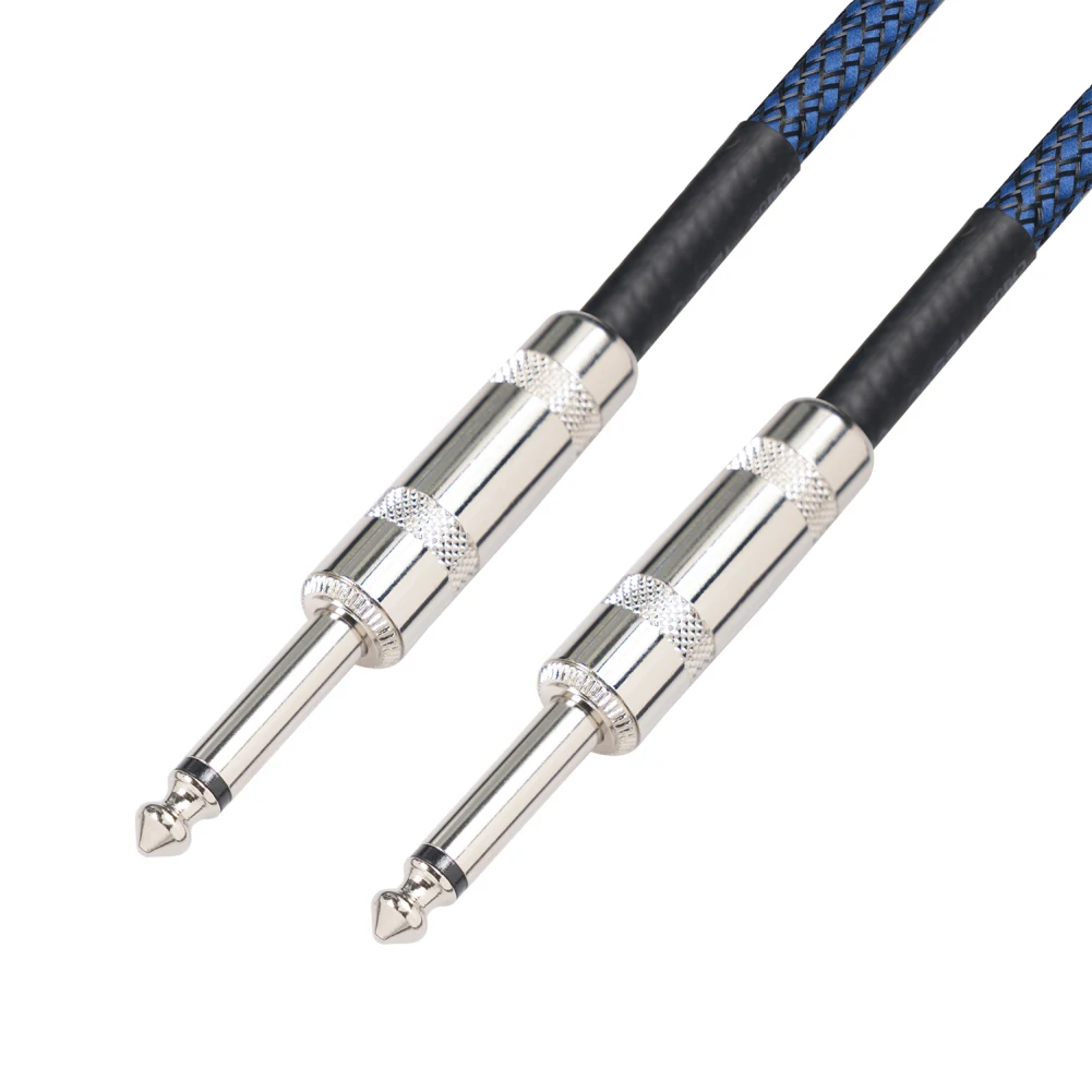 Mono 6.35 Male To Male Guitar Braided Audio Cable TC048BL Electric Guitar Instrument Wire Color Braided Stereo Audio Cord
Mono 6.35 Male To Male Guitar Braided Audio Cable TC048BL Electric Guitar Instrument Wire Color Braided Stereo Audio Cord