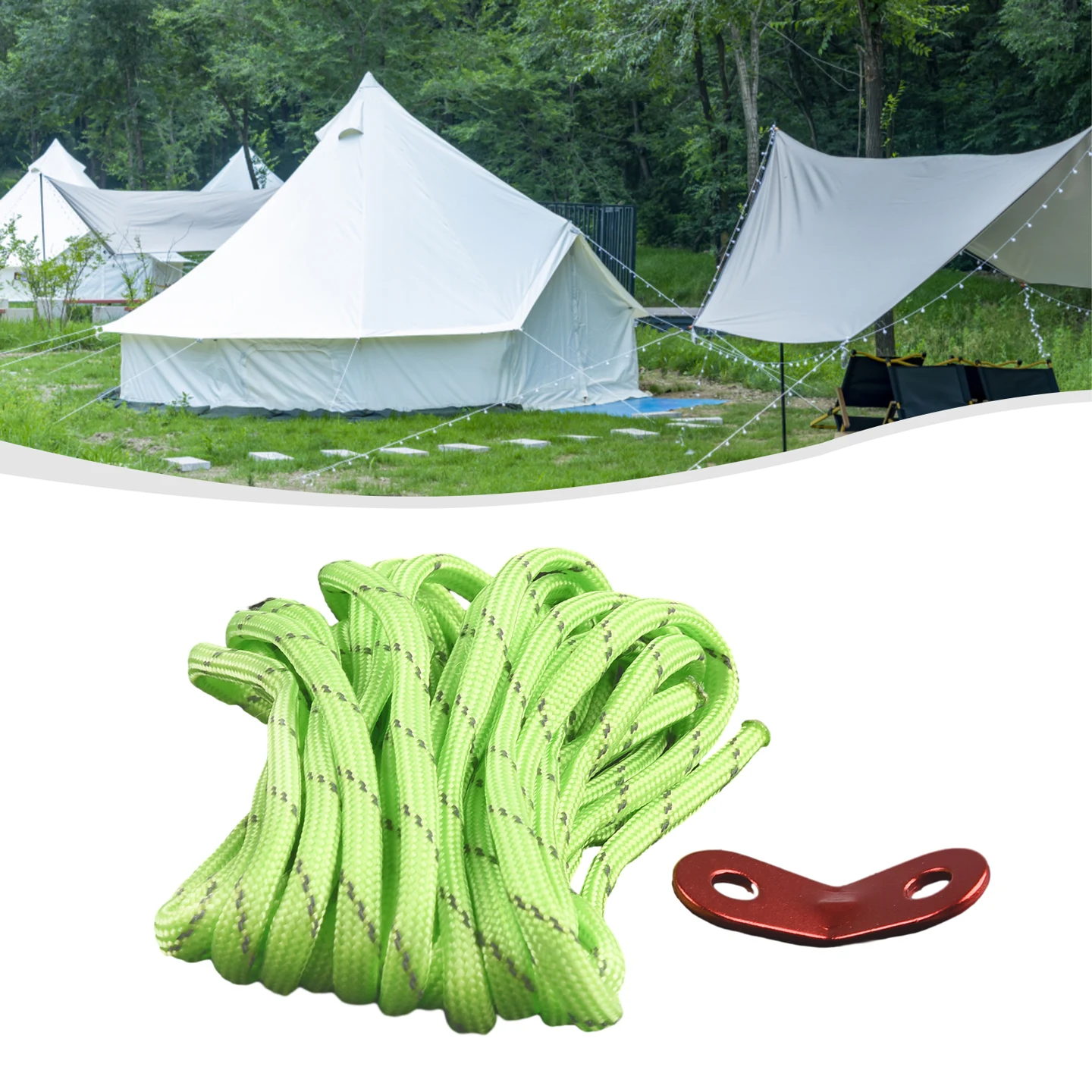 Reflective Windproof Cord Umbrella Rope Nylon Diameter 4mm Mountaineering Camping Rope Yellow Fluorescent Green Red Black
Reflective Windproof Cord Umbrella Rope Nylon Diameter 4mm Mountaineering Camping Rope Yellow Fluorescent Green Red Black