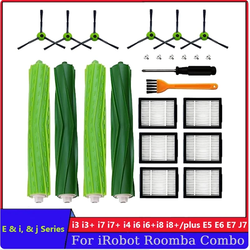 Multi-Surface Rubber Brushes For Irobot Roomba E, I, & J Series I7 I7+ I2 I3 I3+ I4 I4+ I6 I6+ I8 I8+/Plus J7 J7+ E5 E6 E7
Multi-Surface Rubber Brushes For Irobot Roomba E, I, & J Series I7 I7+ I2 I3 I3+ I4 I4+ I6 I6+ I8 I8+/Plus J7 J7+ E5 E6 E7