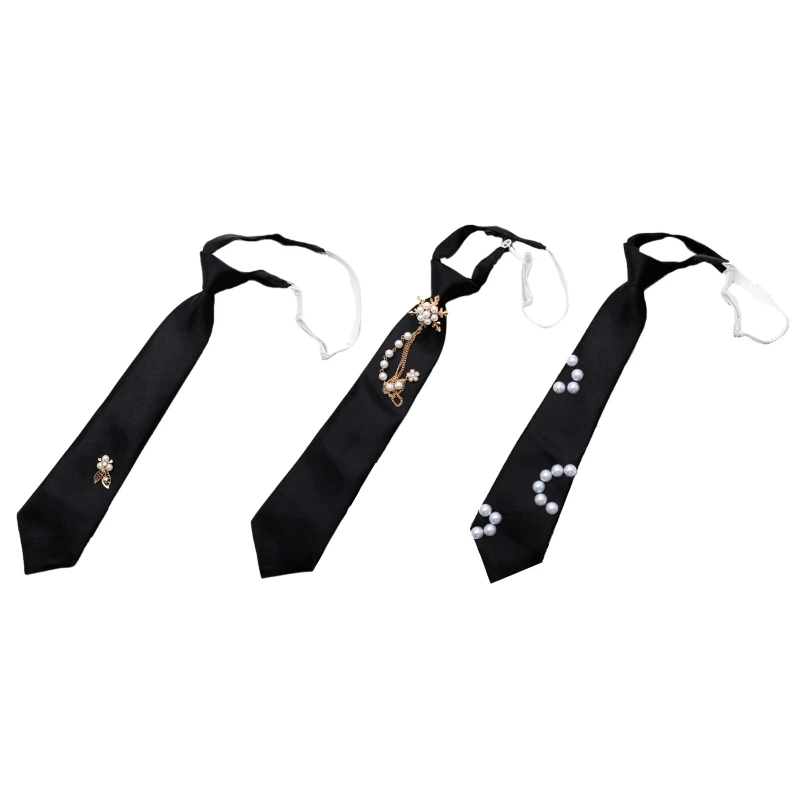 Pearl Black Necktie Gothic Metal Chain Banquet Evening Shirt Jewelry Bow Tie Drop Shipping
Pearl Black Necktie Gothic Metal Chain Banquet Evening Shirt Jewelry Bow Tie Drop Shipping