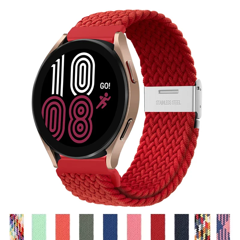 20mm 22mm Band for Samsung Galaxy Watch 4 44mm 40mm Classic Gear s3 Nylon Elastic bracelet correa Galaxy watch 5 Pro 45mm strap
20mm 22mm Band for Samsung Galaxy Watch 4 44mm 40mm Classic Gear s3 Nylon Elastic bracelet correa Galaxy watch 5 Pro 45mm strap