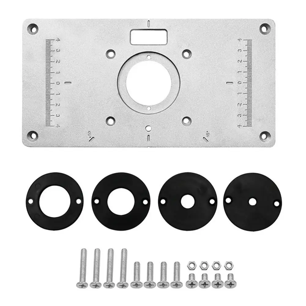 Multifunctional Aluminium Router Table Insert Plate Woodworking Benches Wood Router Trimmer Models Engraving Machine
Multifunctional Aluminium Router Table Insert Plate Woodworking Benches Wood Router Trimmer Models Engraving Machine